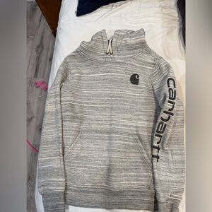 Carhartt Heather Gray Logo Hoodie